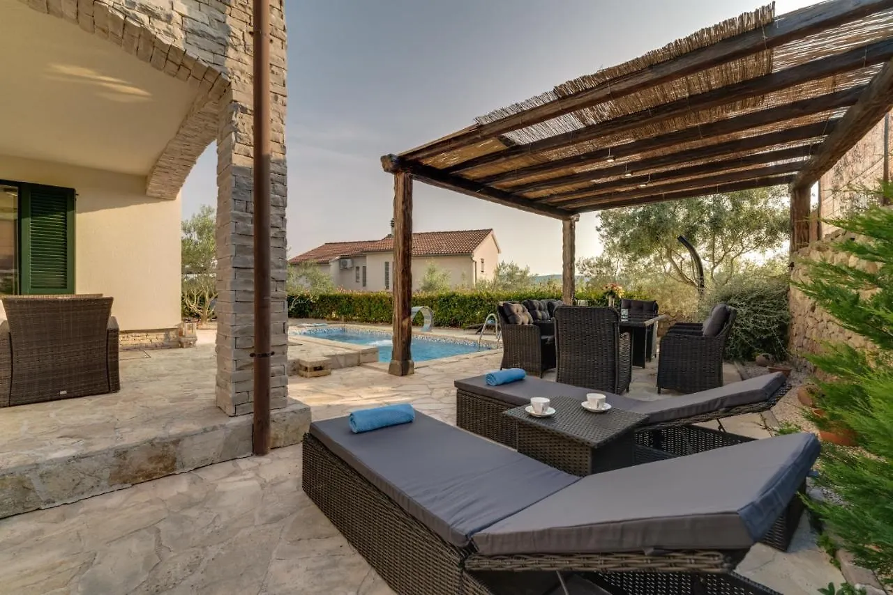 New Villa With Swimming Pool, Olive Grove And Sea View By Traveler Tourist Agency Krk Id 2201 Brzac 0*,