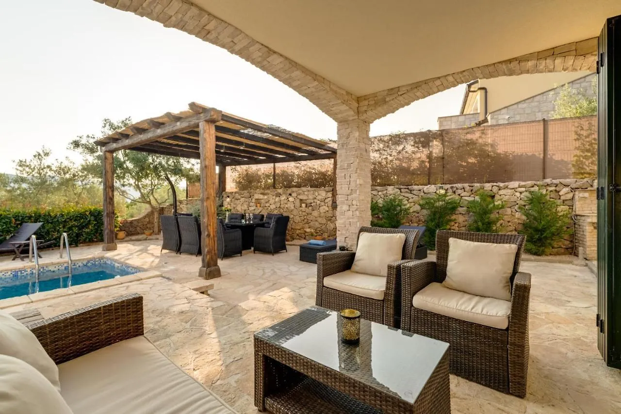 New Villa With Swimming Pool, Olive Grove And Sea View By Traveler Tourist Agency Krk Id 2201 Brzac