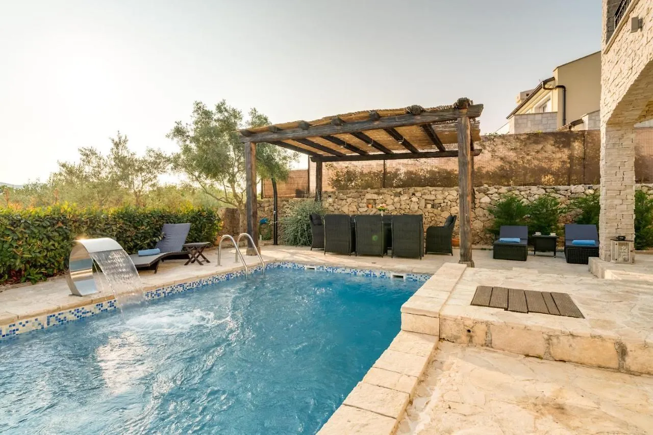 New Villa With Swimming Pool, Olive Grove And Sea View By Traveler Tourist Agency Krk Id 2201 Brzac Kroatien